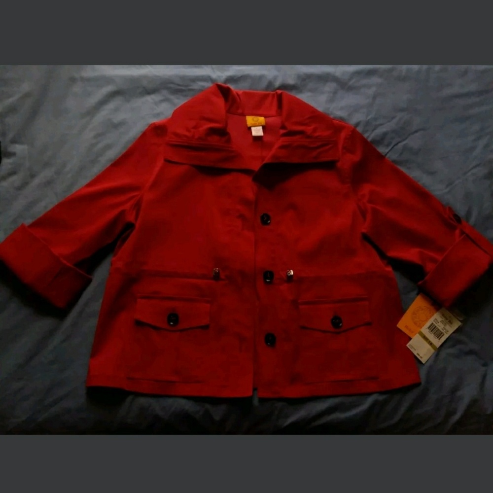 Ruby Rd. Womens Size 14 Red Jacket